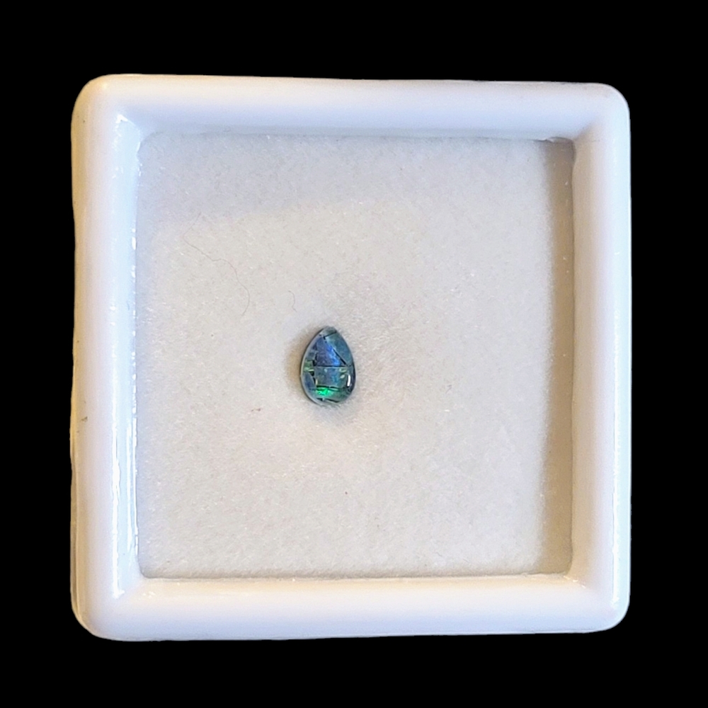 NEW Pear-Shaped Australian Mosaic Opal Gemstone (0.38 ctw.)